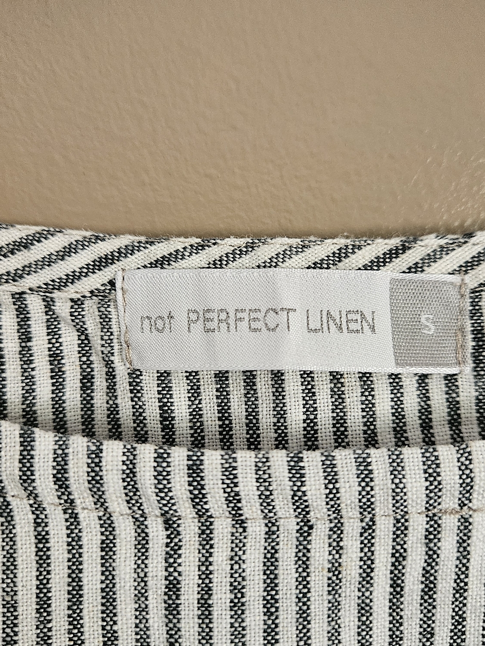 notPERFECTLINEN Blue and White Striped Midi Dress - Picture 3 of 13